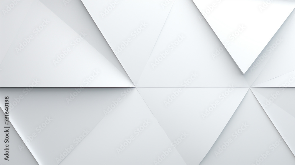 Obraz premium Minimal abstract white geometric background
