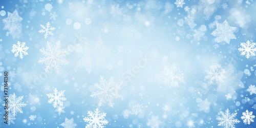 White christmas card with white snowflakes vector illustration © GalleryGlider