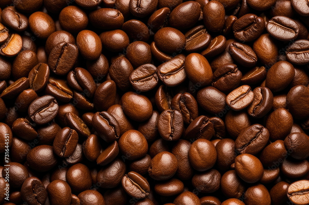 Close-up of Roasted Coffee Beans Close-up of Roasted Coffee Beans
