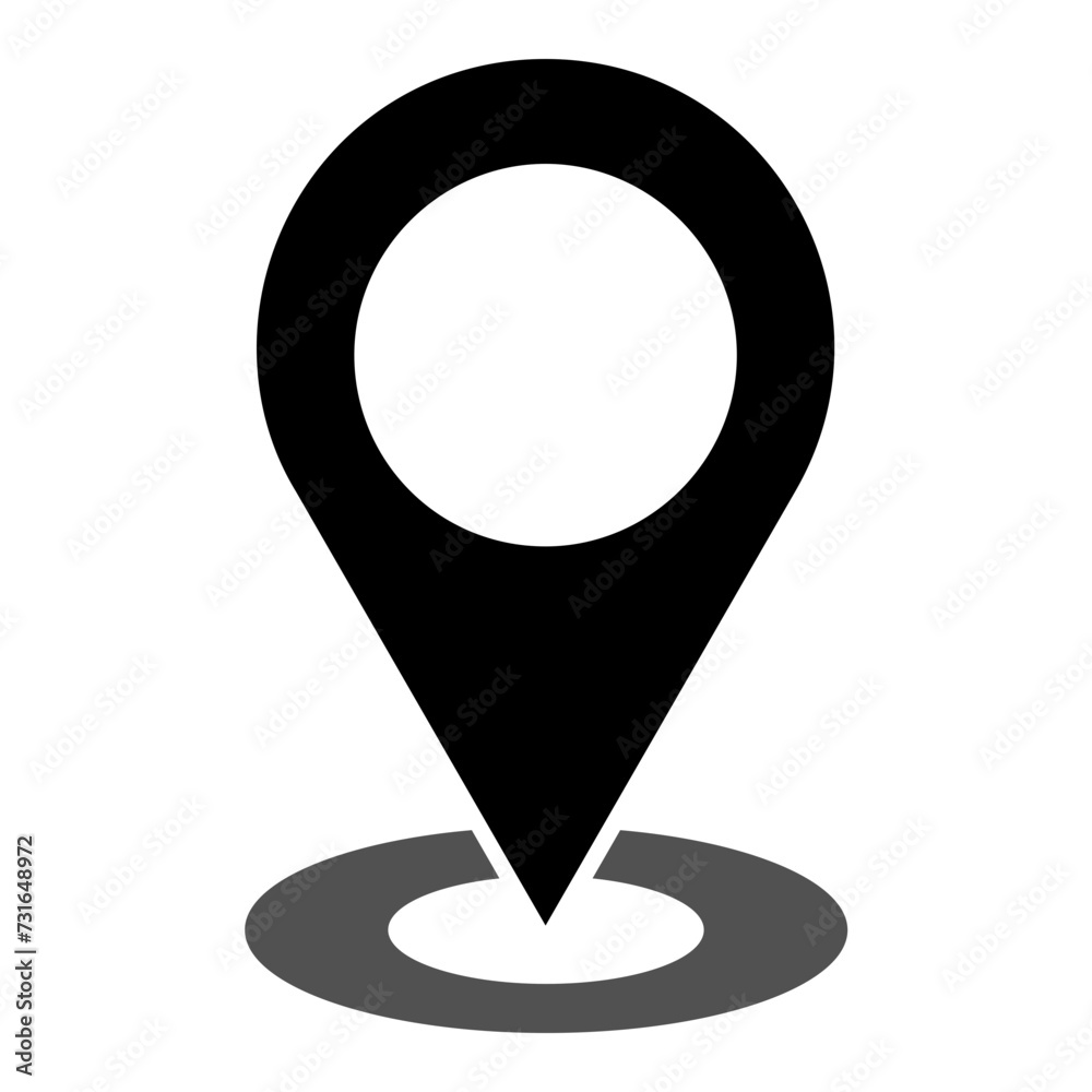 GPS Pin Dot Location Vector Icon GPS Pin Dot Location Vector Icon