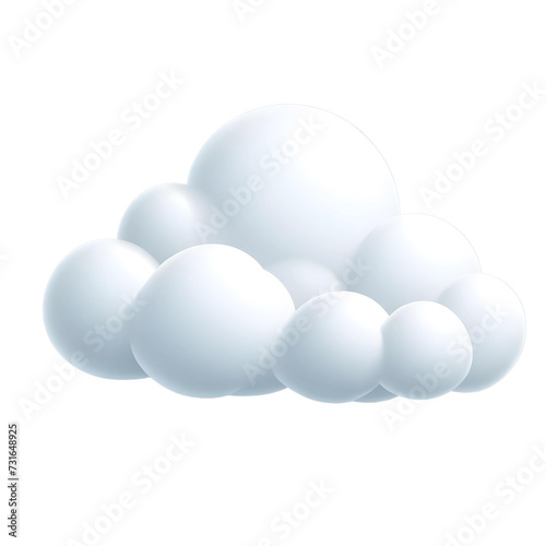 white cloud on transparent background, png 