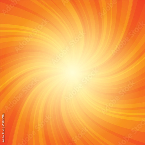 Twist sunburst vector illustration with radiant background, conveying retro
