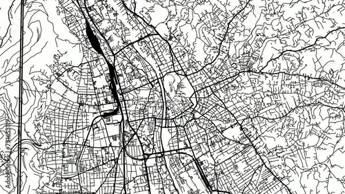 Zoom Out Road Map of Graz Austria