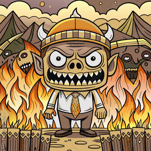 evil in the hell with fire