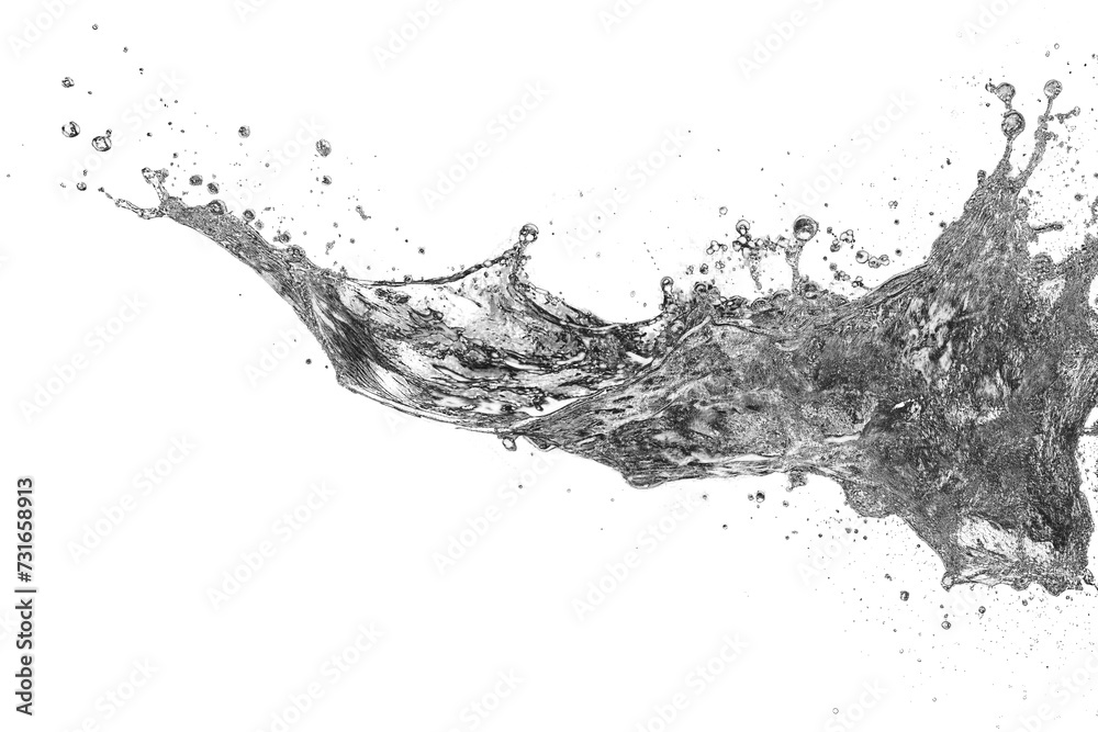 Realistic water splashes on a transparent background Realistic water splashes on a transparent background