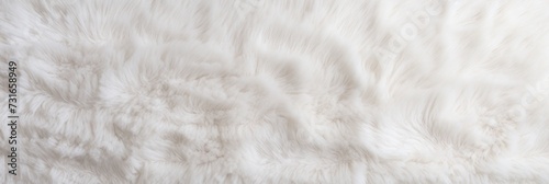 White plush carpet close-up photo, flat lay photo