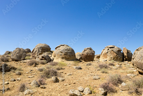 Valley of the spheres, Torysh, Mangystau region, Kazakhstan
