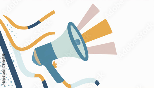  logo for marketing megaphone bullhorn on a white background 