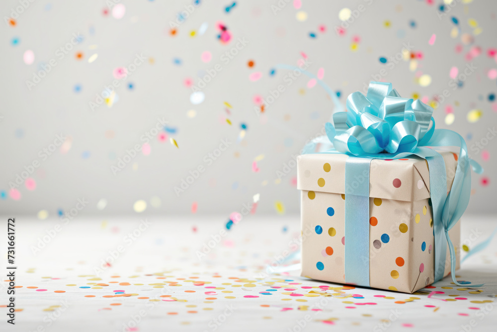Colorful birthday gifts slide background.. Created with Generative AI technology Colorful birthday gifts slide background.. Created with Generative AI technology