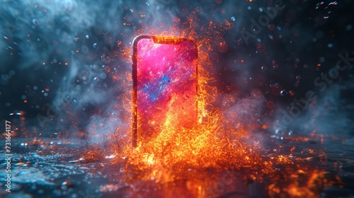 Fiery Phone: A Sizzling Smartphone in the Spotlight Generative AI