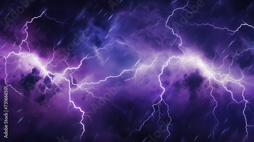 Illustration of lightning storm and thunder climate change photo