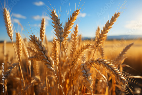 Golden Wheat ears Field
