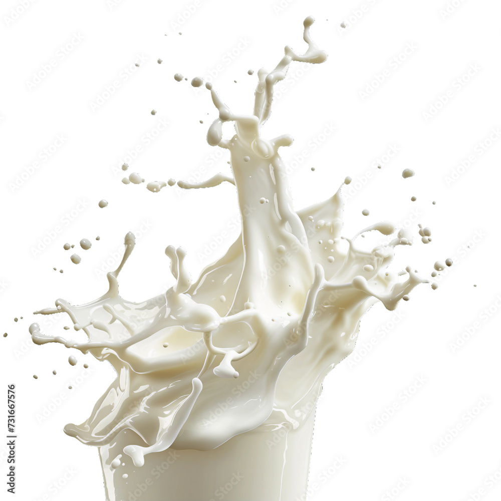 Buttermilk, transparent background, isolated image, generative AI