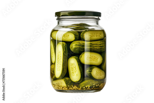 The Pickle Jar Isolated On Transparent Background