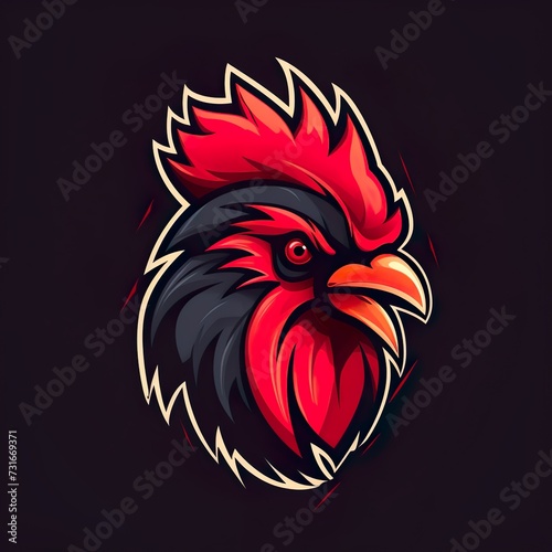 Wallpaper Mural vector design gaming esport mascot logo of rooster head Torontodigital.ca