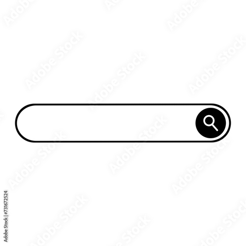 Search bar icon, title border, computer window