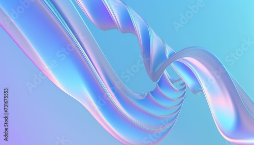 a purple, pink and blue liquid wave on a pastel pink background