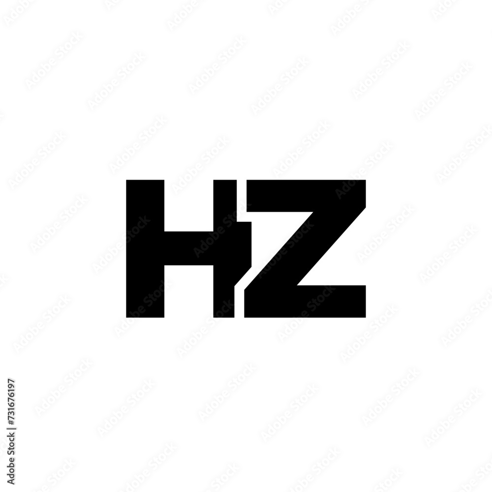 Letter H and Z, HZ logo design template. Minimal monogram initial based logotype. Letter H and Z, HZ logo design template. Minimal monogram initial based logotype.