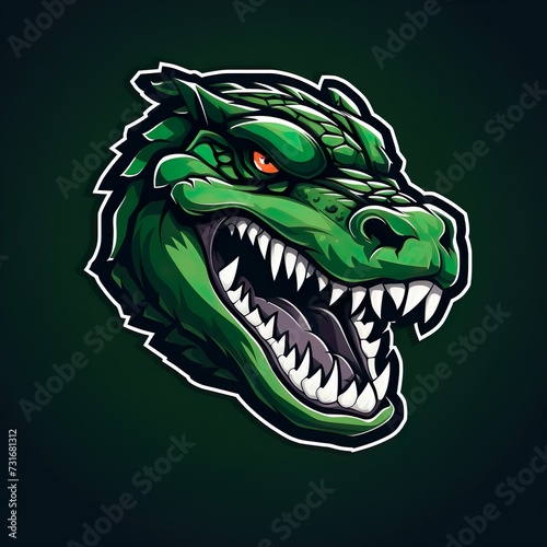 vector design gaming esport mascot logo of dinosaur 