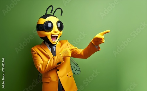 Bee Mask and Yellow Suit photo