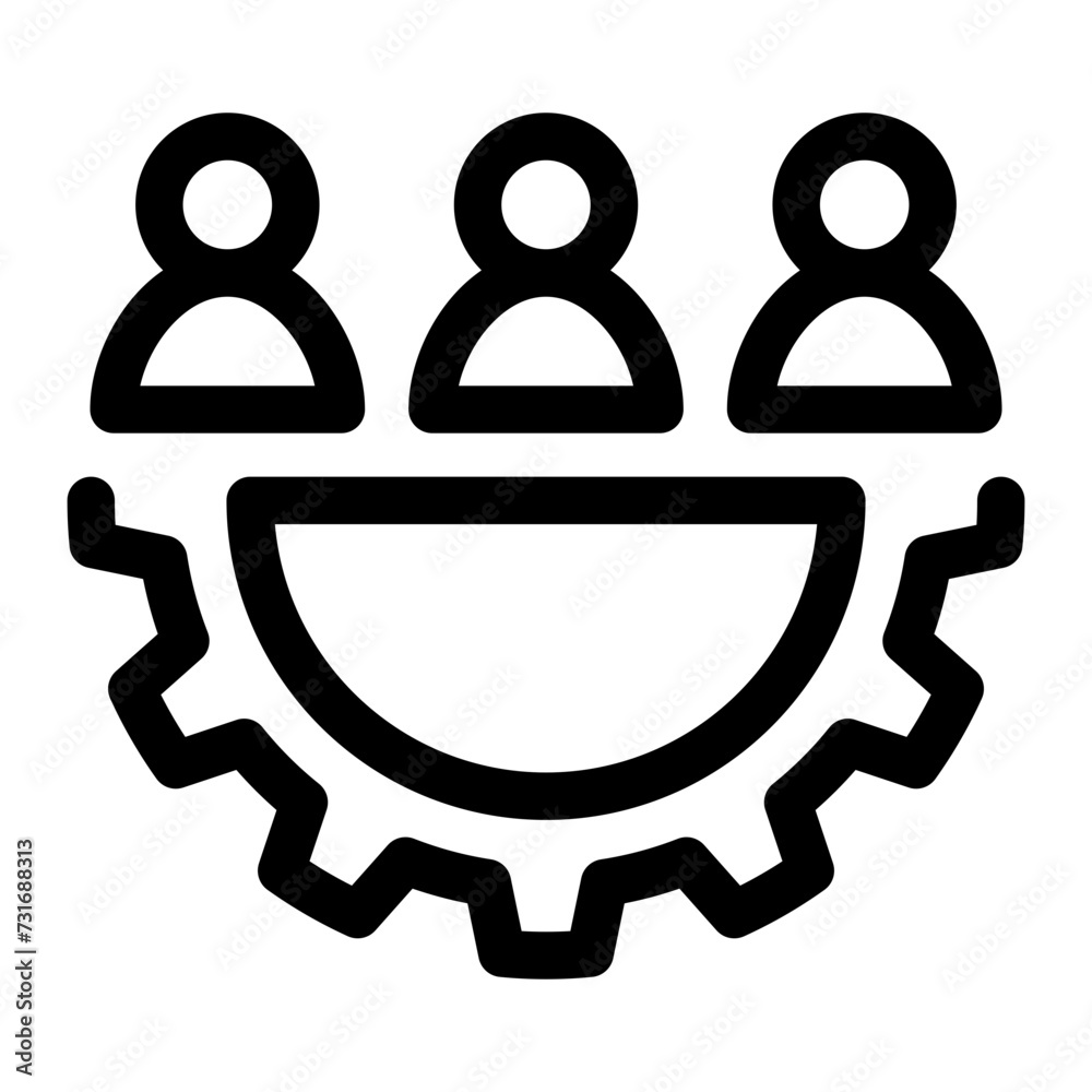 teamwork line icon teamwork line icon