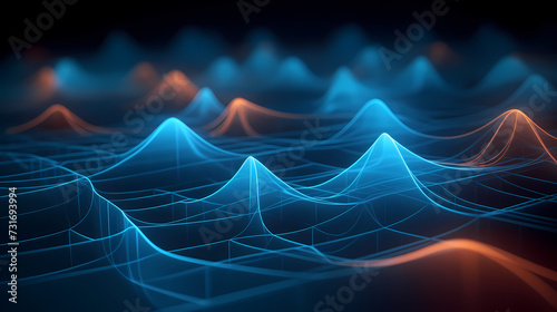 Digital technology abstract graphics poster web page PPT background