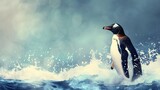 penguin, bird, animal, antarctica, snow, nature, 