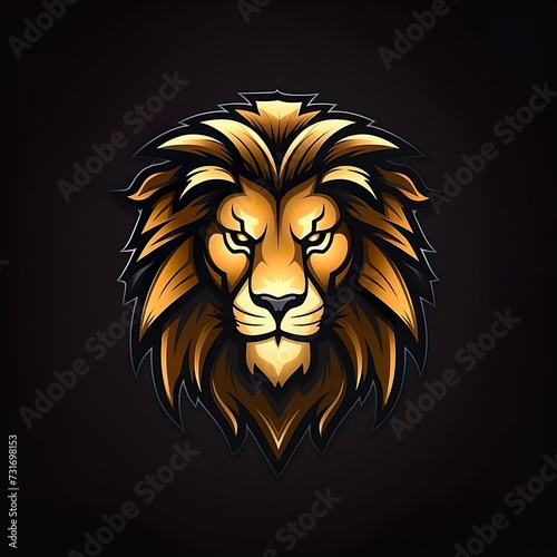 vector design gaming esport mascot logo of lion
