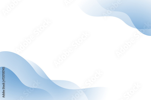 Blue vector wave modern background with white space for text and message. concept design