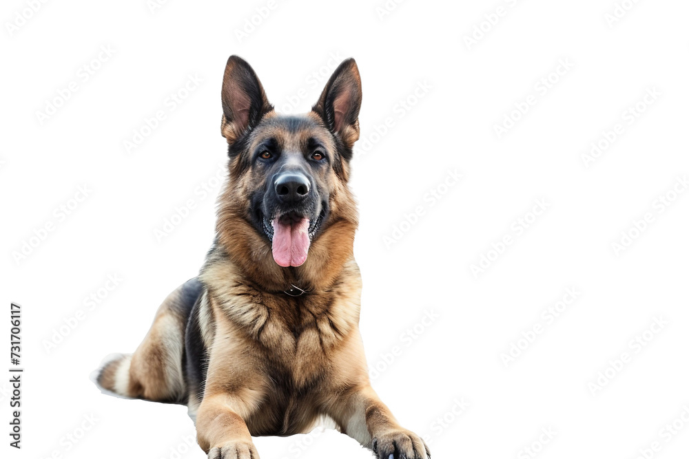 Police Dog on Transparent Background, PNG, Generative Ai