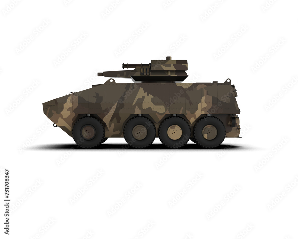 Armored vehicle isolated on background. 3d rendering - illustration Armored vehicle isolated on background. 3d rendering - illustration