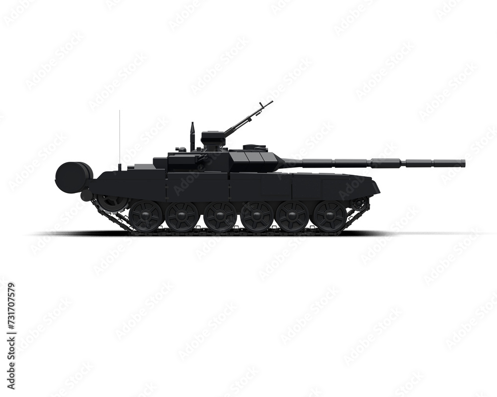 Armored tank building isolated on background. 3d rendering - illustration Armored tank building isolated on background. 3d rendering - illustration