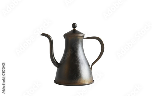 Coffee Pot On Transparent Background.