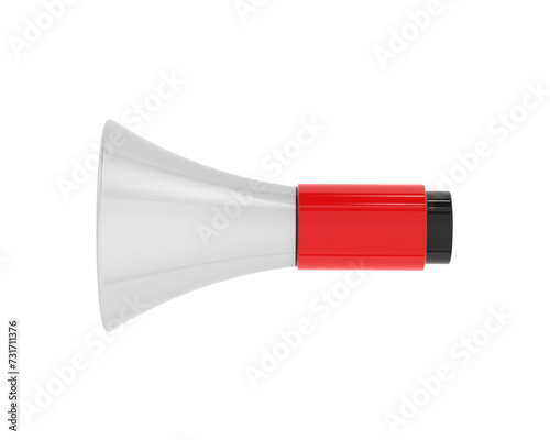 Megaphone isolated on background. 3d rendering - illustration