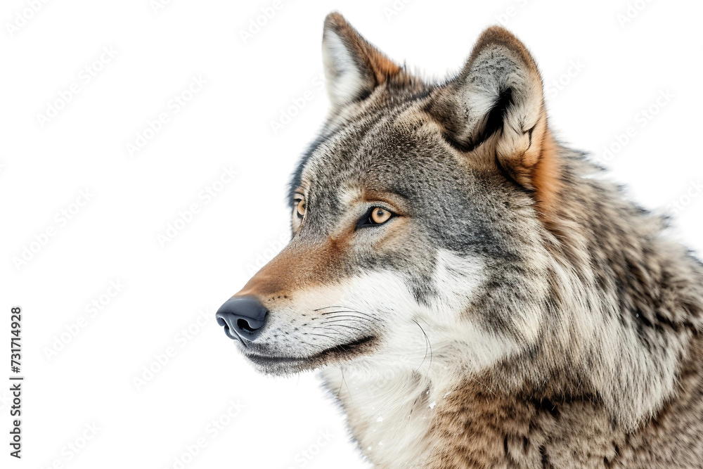 Wolf's Haunting Howl on Transparent Background, PNG, Generative Ai