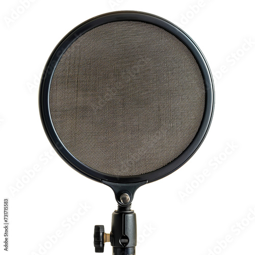 Pop Filter, transparent background, isolated image, generative AI