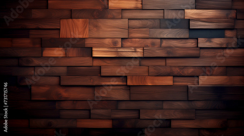 Dark wood boards are used for backgrounds.