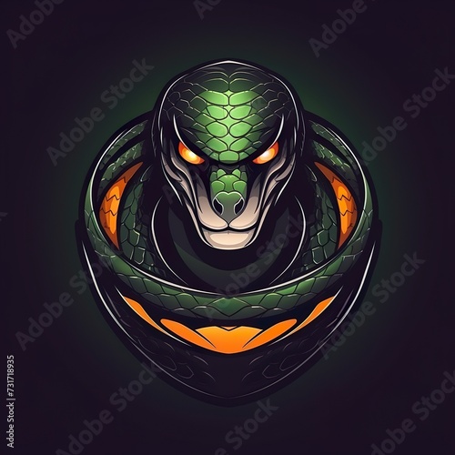 vector design gaming esport mascot logo of cobra