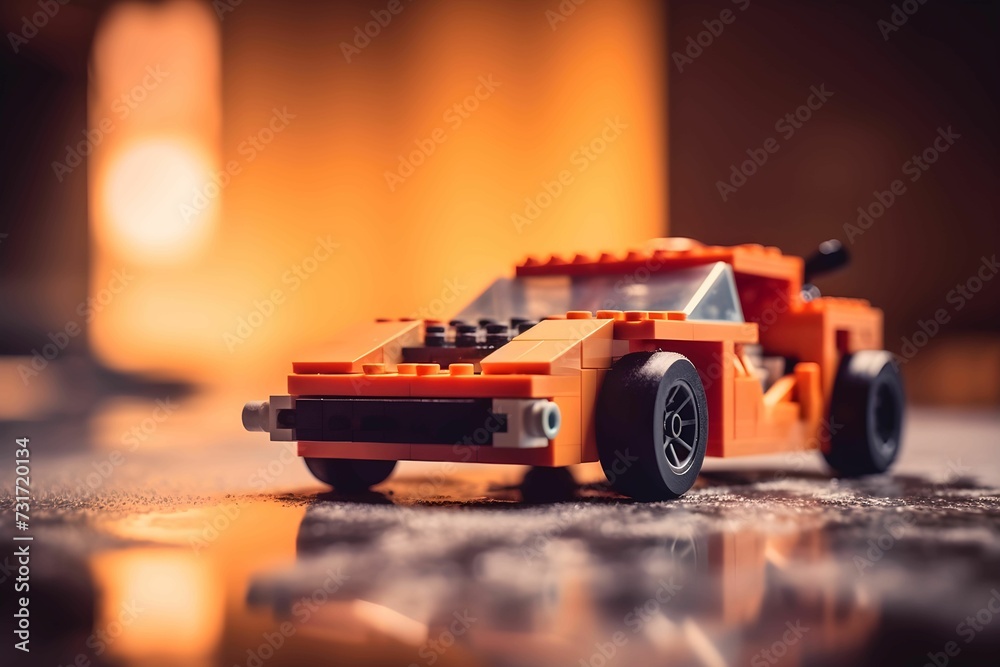 AI generated illustration of a small toy car AI generated illustration of a small toy car