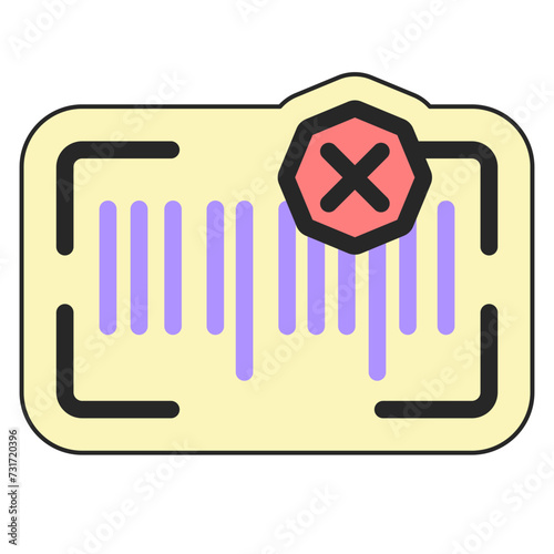 Incorrect barcode