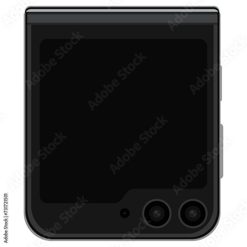 背景が黒バックのスマートフォンのイラスト素材　携帯電話　携帯　スマホのベクター