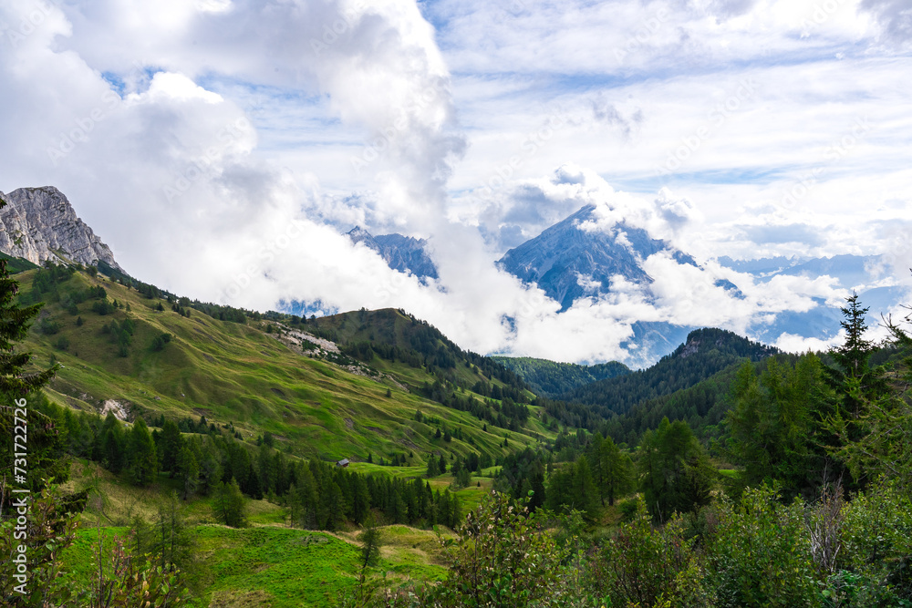 Fototapeta premium Mountains in the clouds