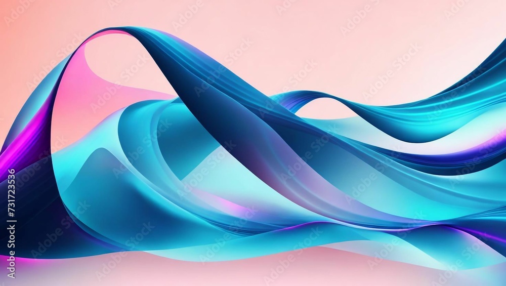 AI generated illustration of an artistic background with wavy pattern and vibrant gradient blend AI generated illustration of an artistic background with wavy pattern and vibrant gradient blend