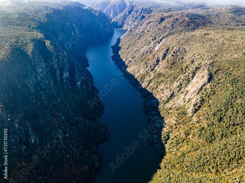 Wallpaper Mural view of the Douro river between the mountains and hills at sunset, Portugal Torontodigital.ca