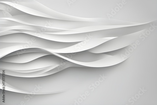white curve or waves abstract background 