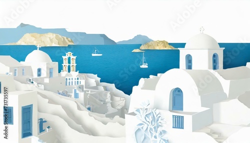 Greek islands illustration