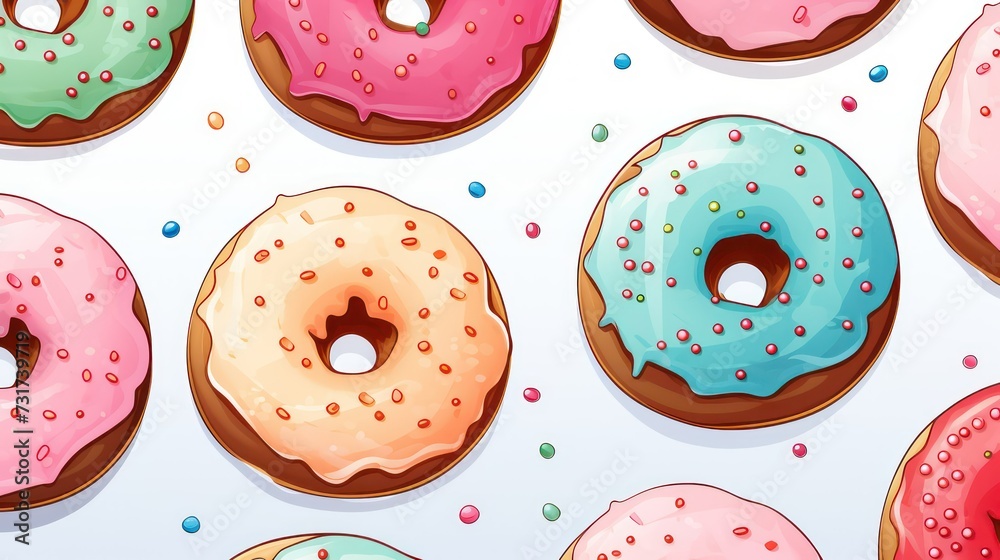 pattern with donuts pattern with donuts
