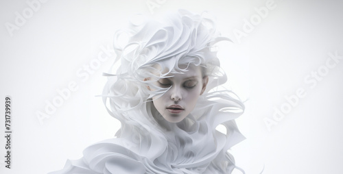 white woman of a woman with hair, portrait of a woman, white woman with hair