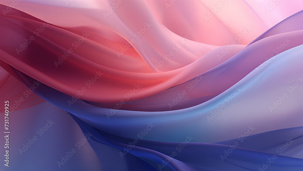 Obraz premium abstract purple waves background ai generative