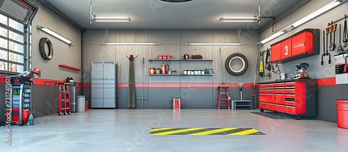 workshop equipment place, mechanical room